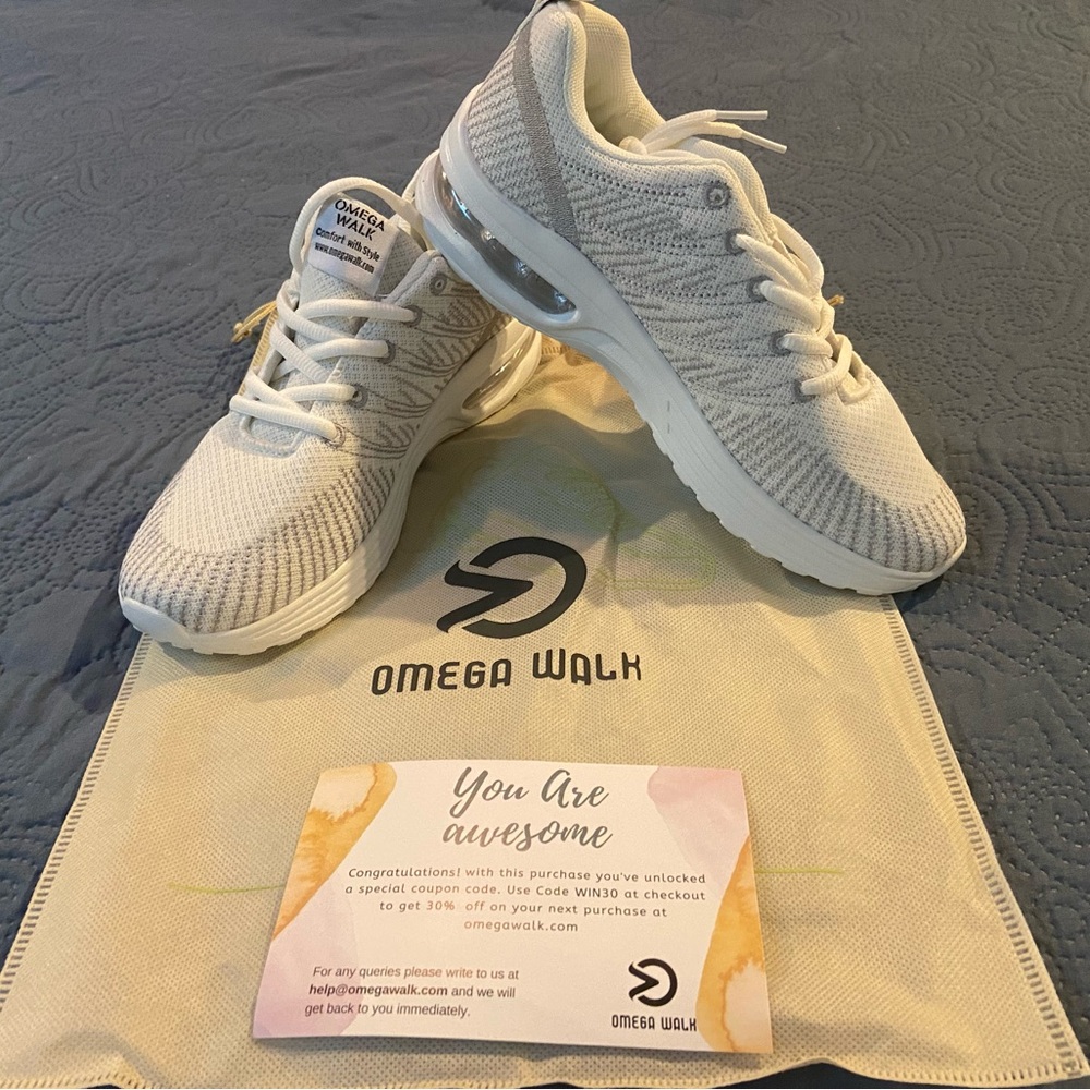 New without tags. Size 8 women’s sneaker.  Feather like comfort.